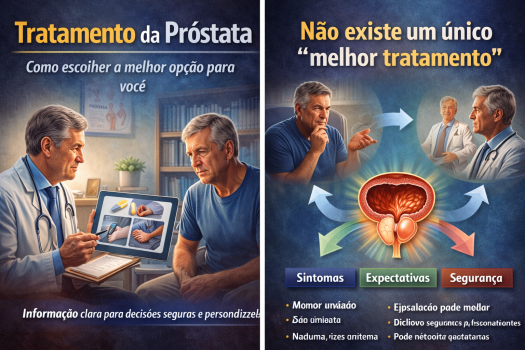 Escolhendo o tratamento para a próstata