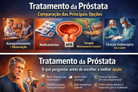 Opções de tratamento para a próstata